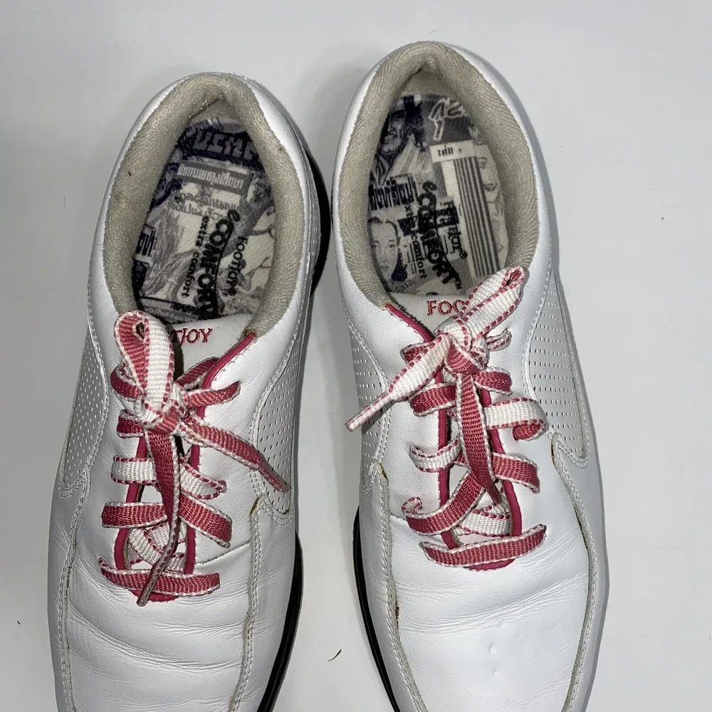 FootJoy Women's eComfort Extra Comfort Golf Shoes White Pink 98629 Size 8 M
